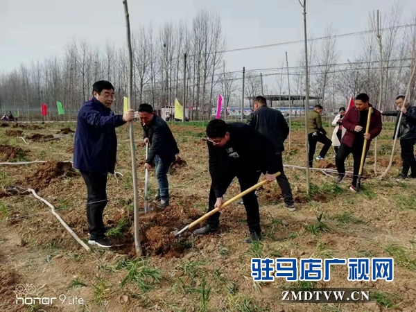 汝南縣三橋鎮(zhèn)黨員干部參加義務(wù)植樹活動