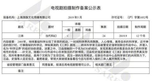 動(dòng)畫版《三體》宣傳視頻引爭(zhēng)議 制作方回應(yīng) 