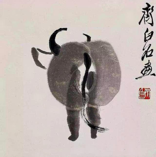 齊白石這幅畫賣2012萬，網(wǎng)友看不懂，專家：放大10倍看那皮鞭子 