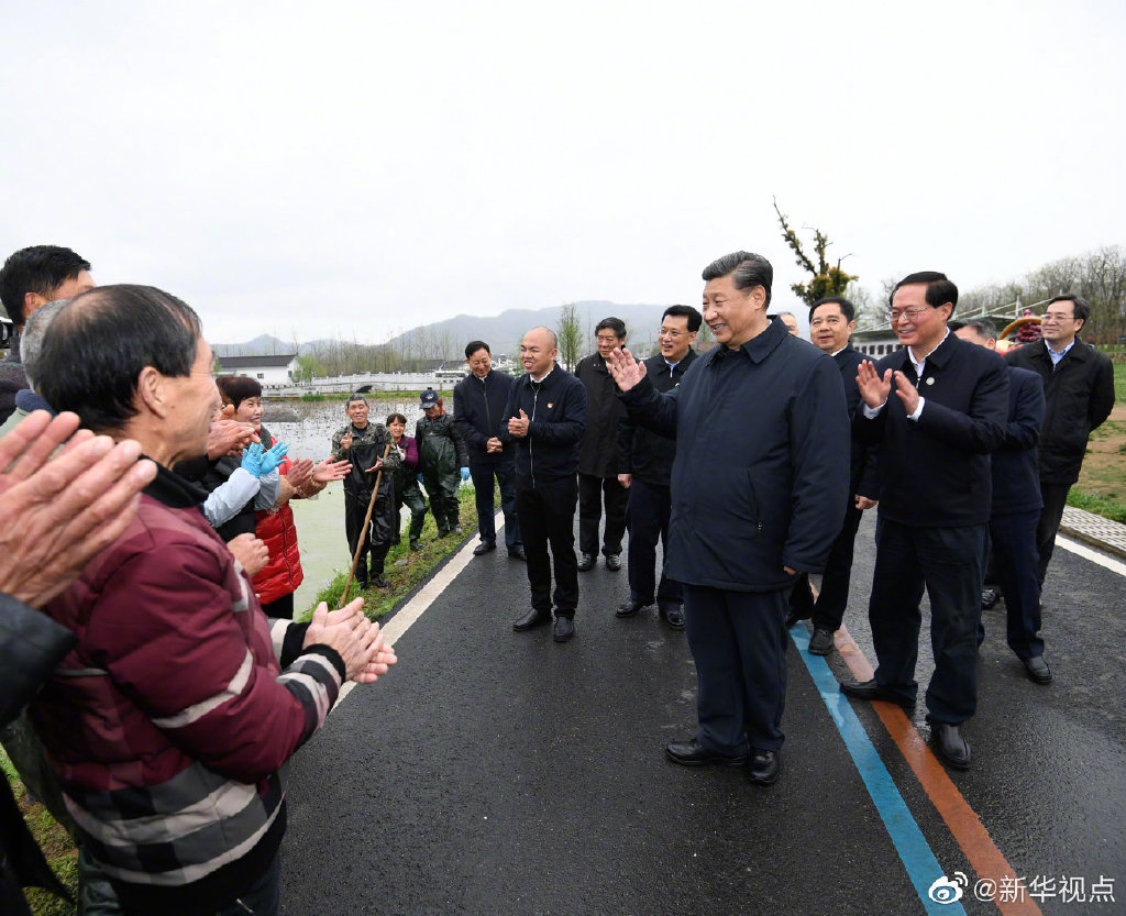 習近平在浙江省安吉縣考察