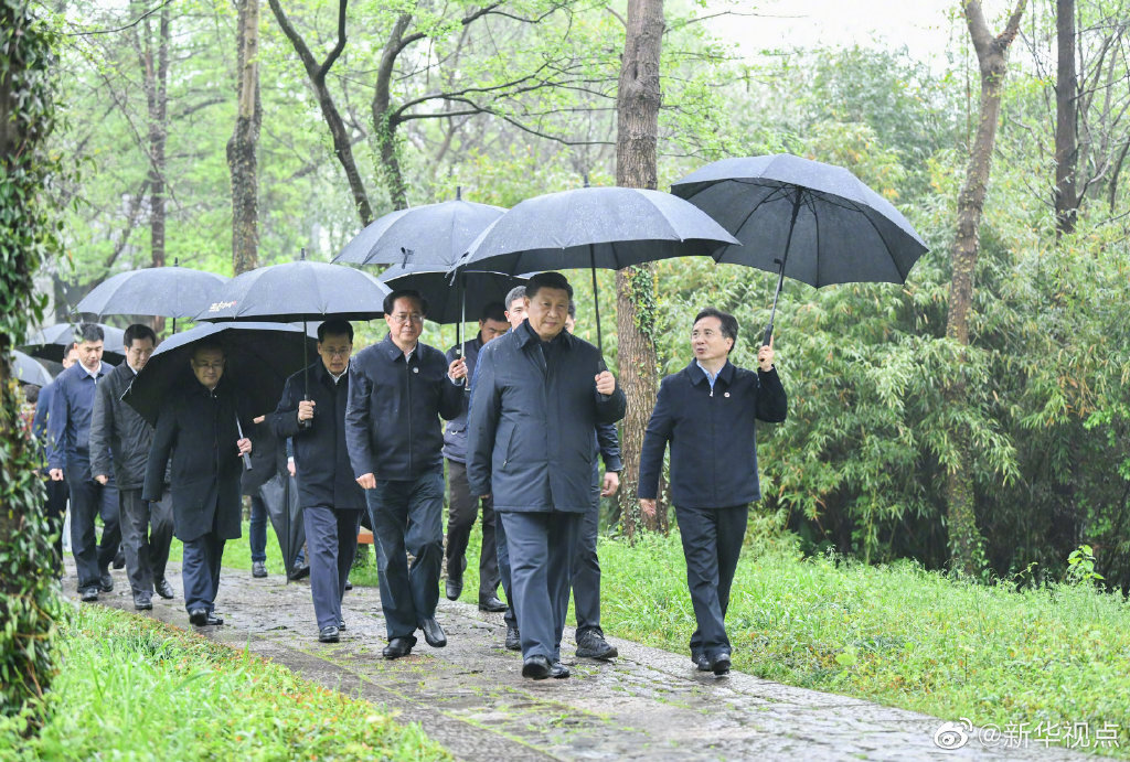 習(xí)近平考察杭州濕地保護(hù)利用和城市治理情況