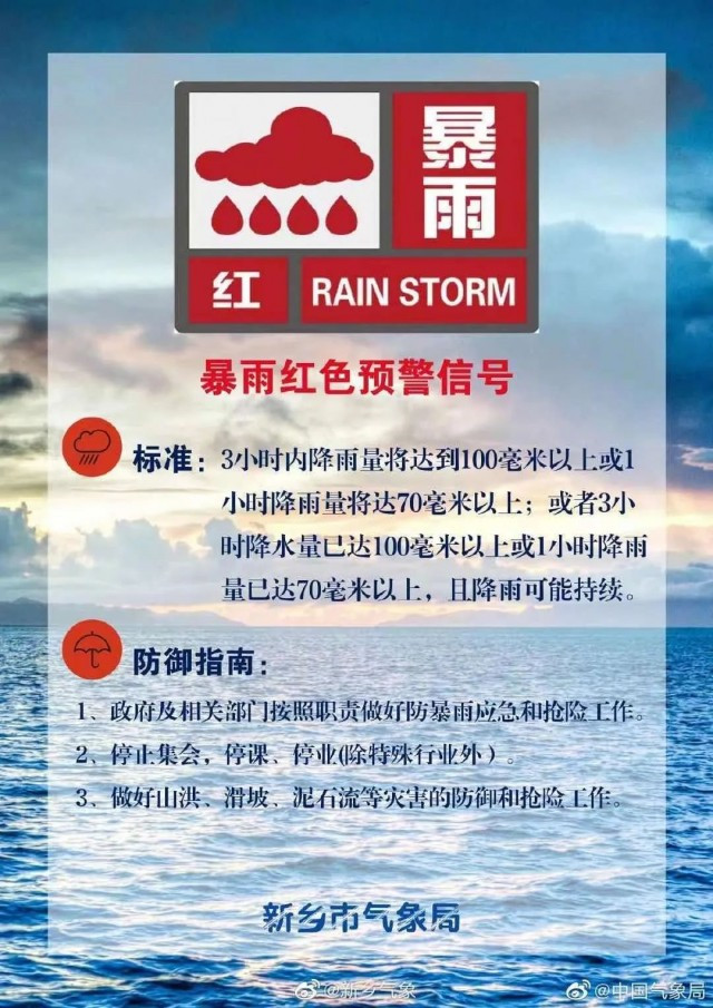 告急！河南新鄉(xiāng)41地遭遇特大暴雨，安陽(yáng)全市公交停運(yùn)