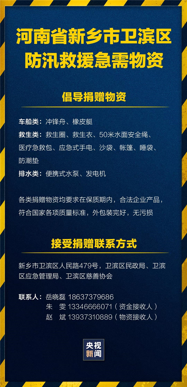 緊急擴(kuò)散！新鄉(xiāng)、鶴壁急需救援物資