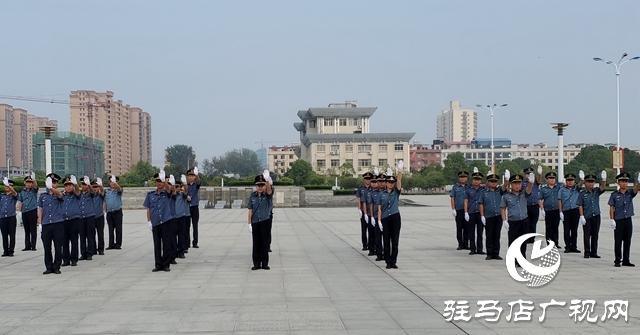 正陽縣交通運輸執(zhí)法局開展軍訓(xùn)會操評比活動