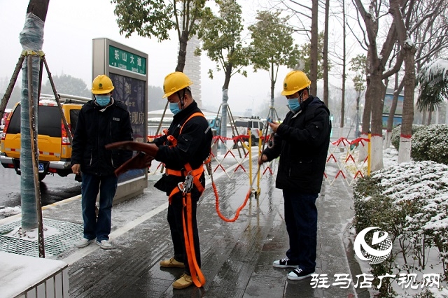 駐馬店供電公司積極應(yīng)對雨雪天氣 確保春節(jié)安全供電