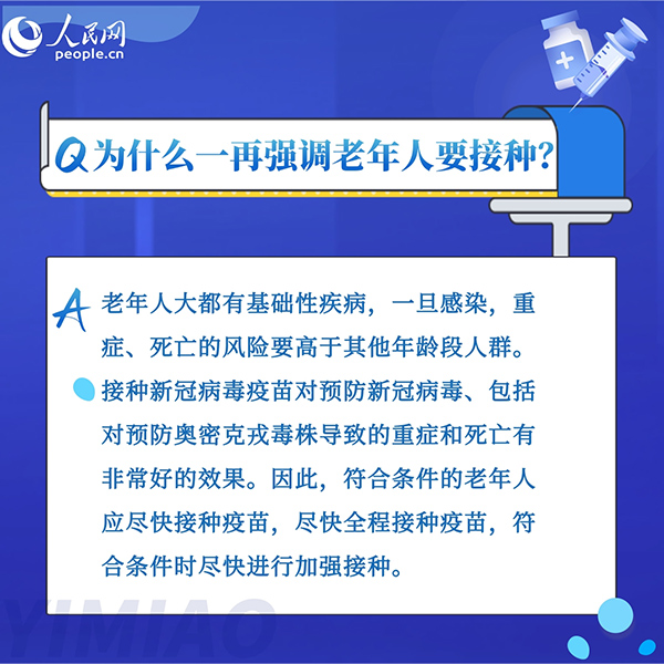 為什么老年人接種新冠疫苗意義重大？8組問答告訴你