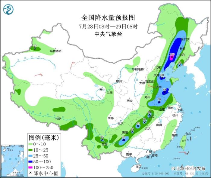 東北地區(qū)等地有較強(qiáng)降雨 南方高溫天氣持續(xù)