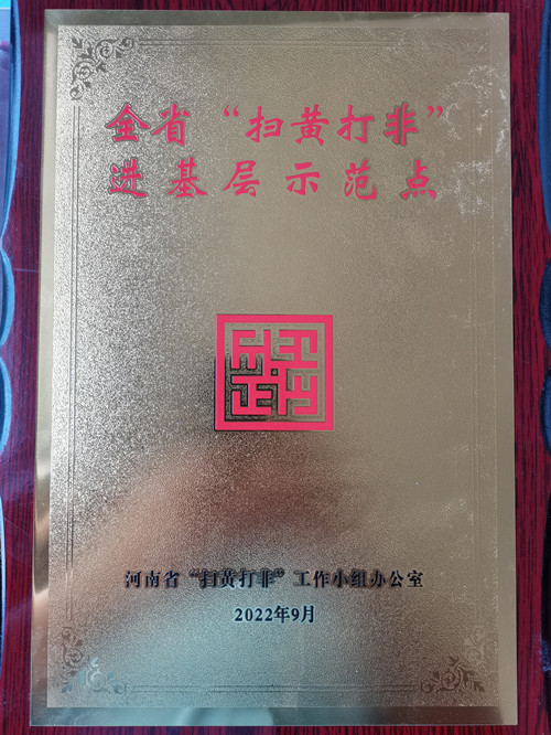 好消息！第五批河南省“掃黃打非”進基層示范點名單公布 駐馬店市6個站點入選