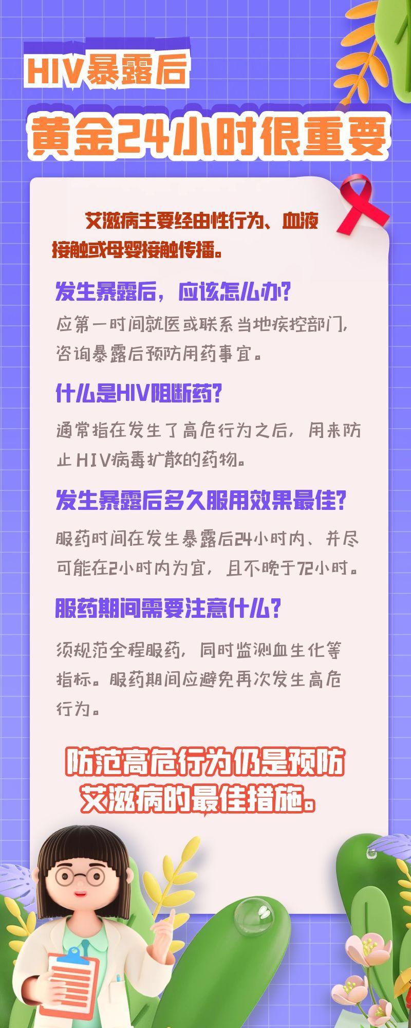 HIV暴露后黃金24小時(shí)很重要