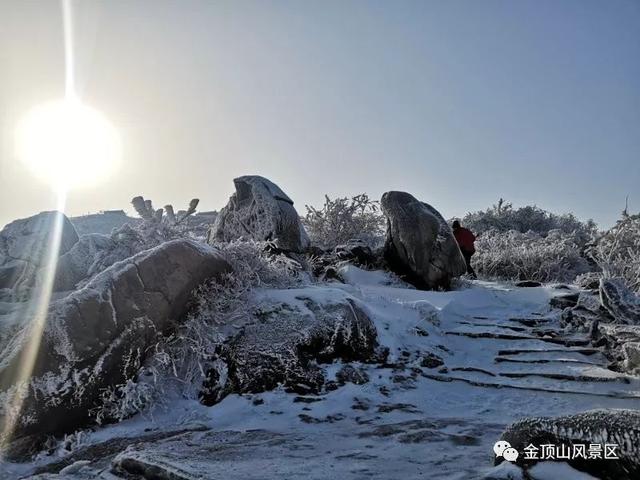 「金頂●冬雪」忽如一夜春風(fēng)來，千樹萬樹梨花開