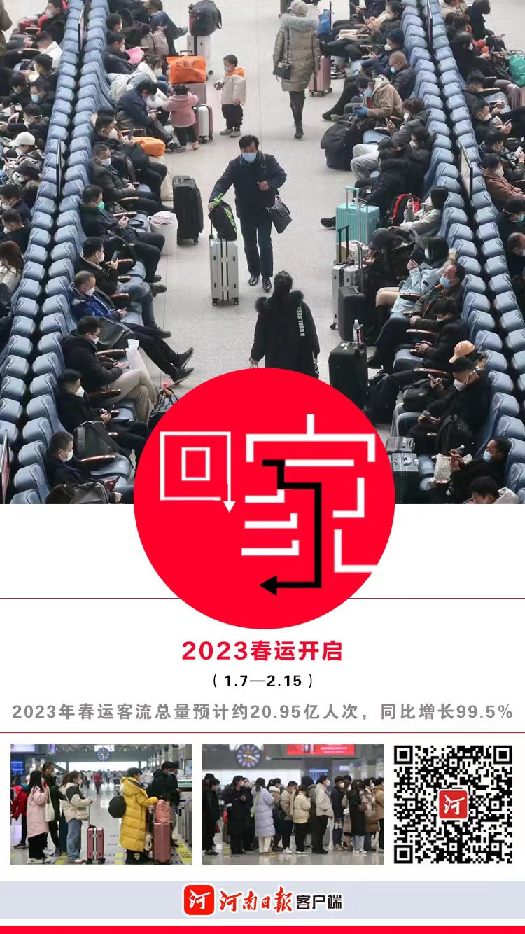 關(guān)注2023春運(yùn) | 鄭州鐵路預(yù)計(jì)發(fā)送旅客逾1203萬人 “米”字高鐵網(wǎng)作用凸顯