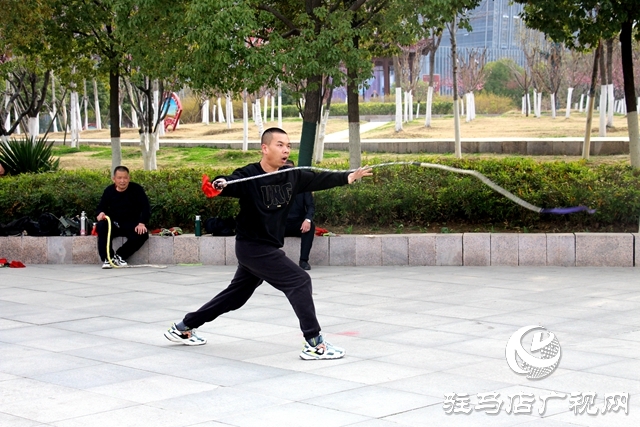 駐馬店開源公園春意正濃 吸引市民踏青健身