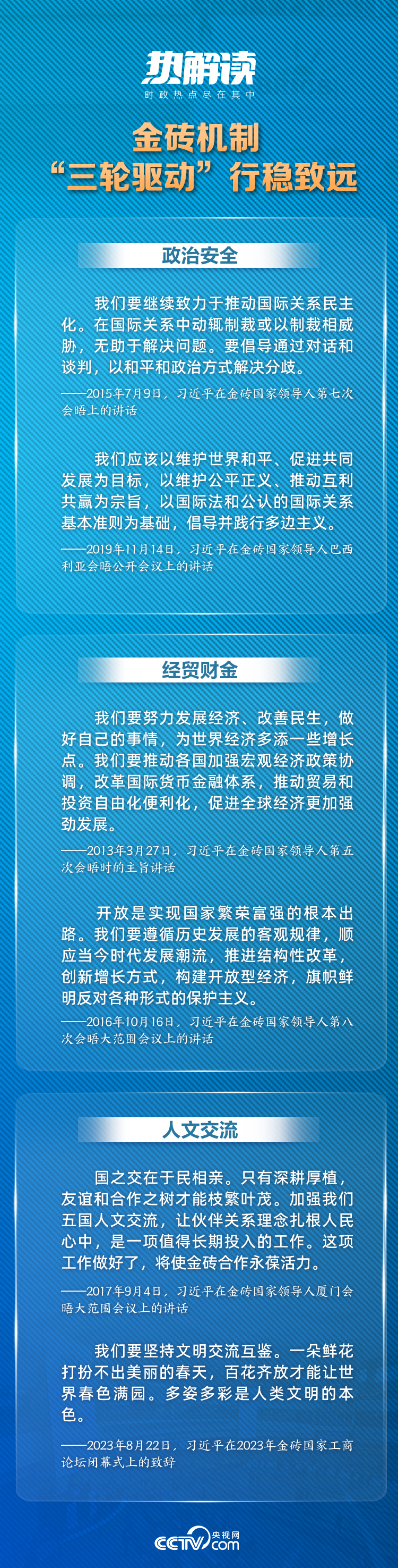 熱解讀 | 習近平“三大全球倡議”推動金磚機制提質升級