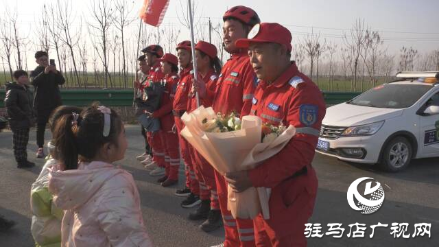 馳援甘肅青海 上蔡蛟龍救援隊凱旋