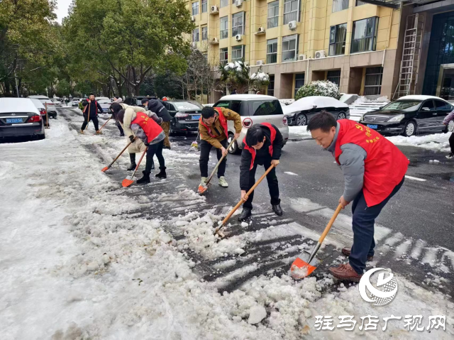 駐馬店市驛城區(qū)開展清雪除冰志愿服務活動