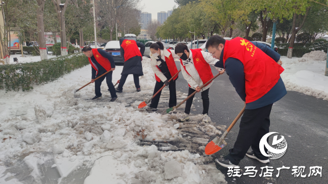 駐馬店市驛城區(qū)開展清雪除冰志愿服務活動