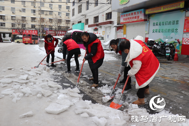 駐馬店市驛城區(qū)開展清雪除冰志愿服務活動